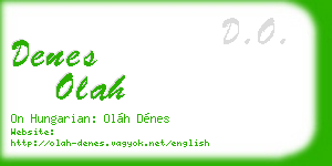 denes olah business card