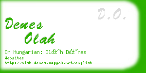 denes olah business card